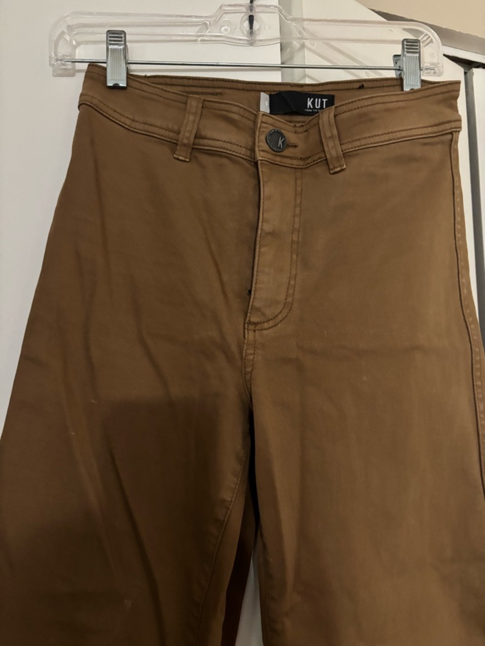 Kut from the Kloth Brown wide-leg pants